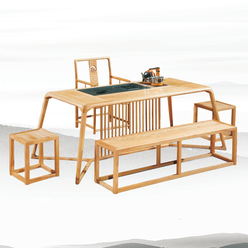 白蜡木办公桌 茶几系列一